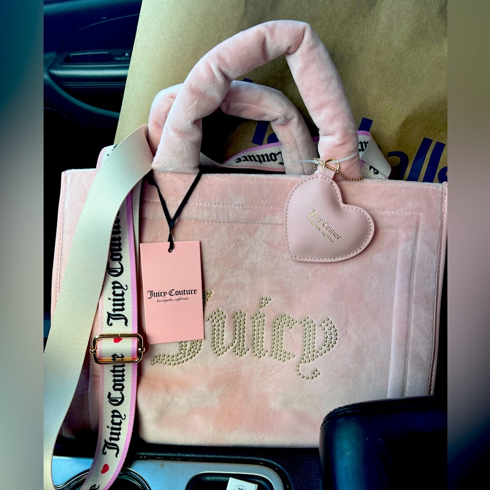 Juicy couture spender tote in pink diamond BNWT!🩷